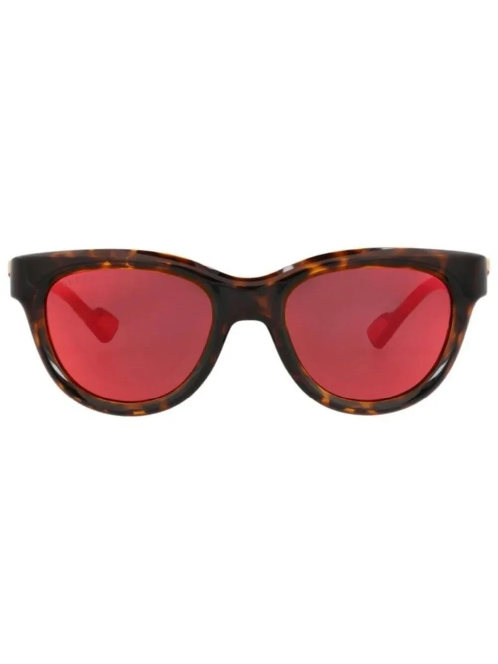 New Gucci Mens Round/Oval Havana Havana Red Fashion Designer Sunglasses